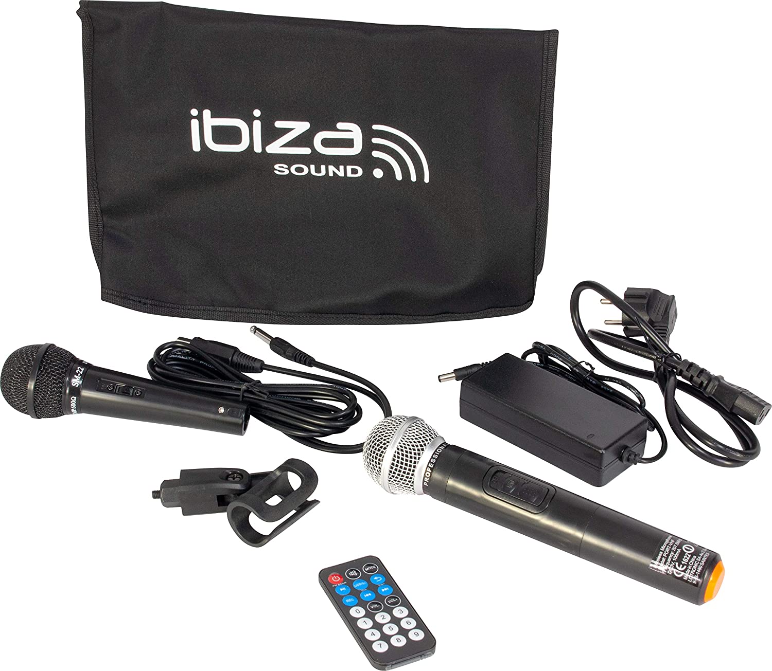 Micro main sans fil 207.5 MHz pour enceinte sono Ibiza, Microphones