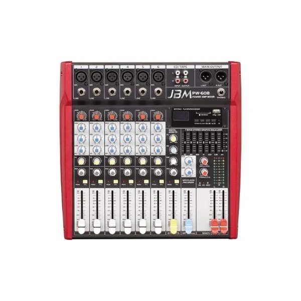 Achetez Table de Mixage Amplifiée JBM PW608 - Moins cher