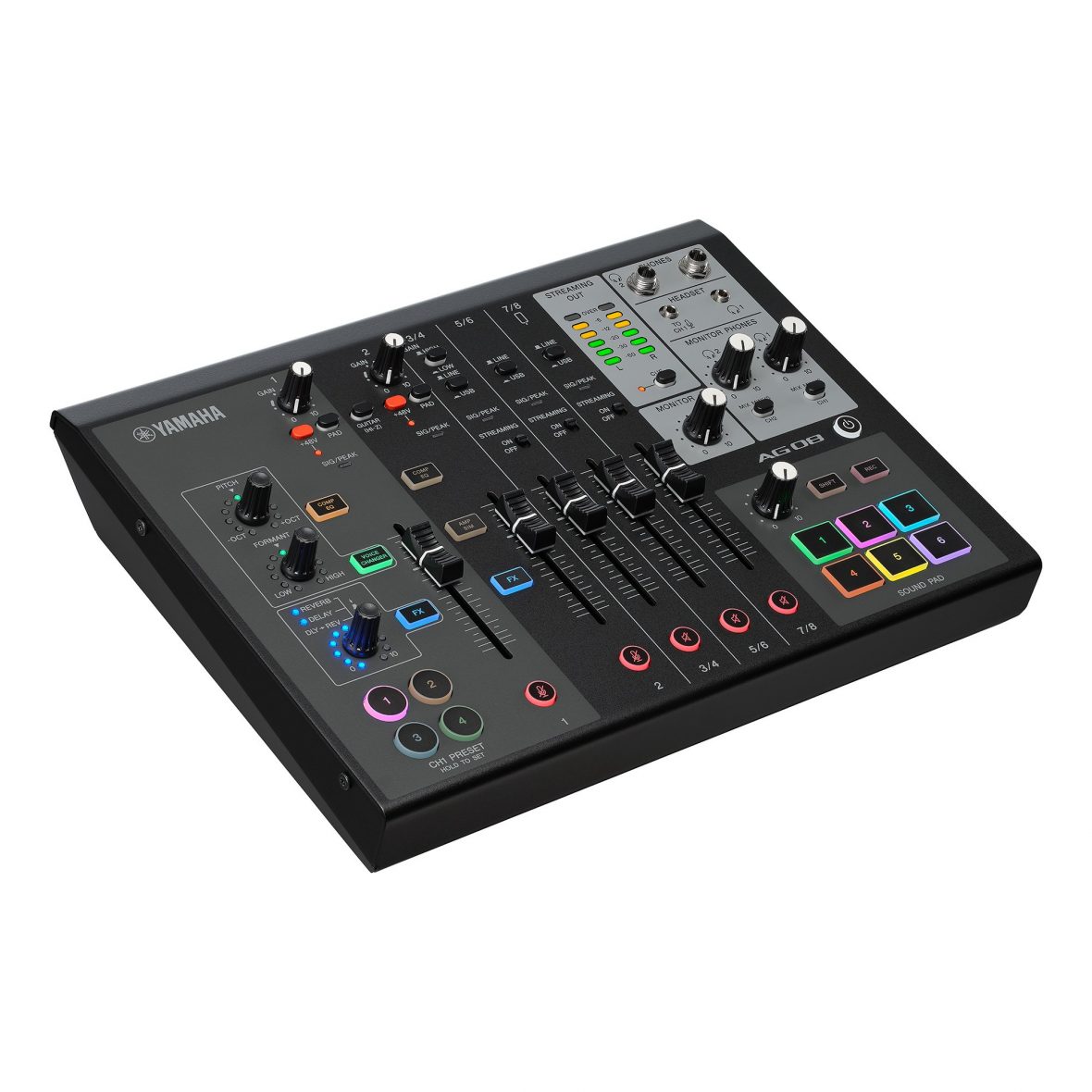 Console de mixage pour le streaming Yamaha AG08